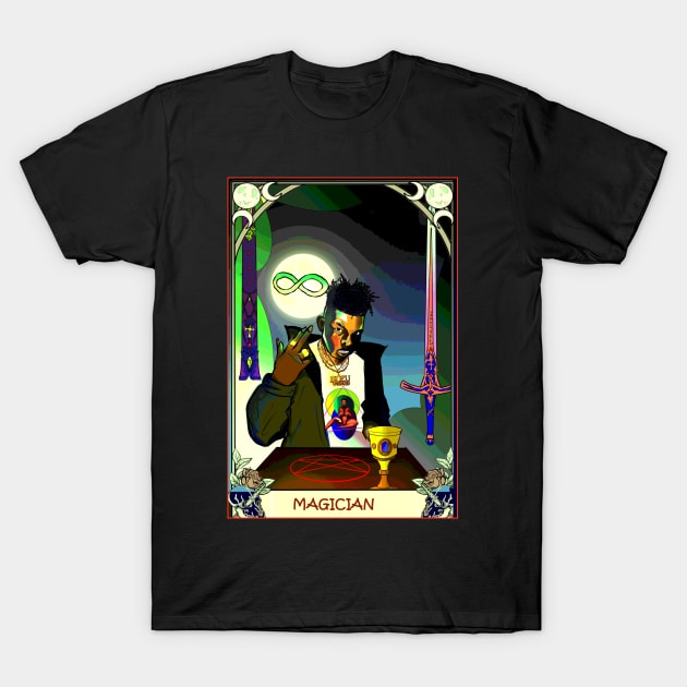 tarot: Magician T-Shirt by AmericanHeathen